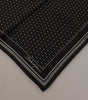 Dolce & Gabbana Black Polka Dots DG Logo Square Handkerchief