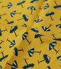 Dolce & Gabbana Yellow Printed DG Logo Square Mens Handkerchief Scarf