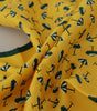 Dolce & Gabbana Yellow Printed DG Logo Square Mens Handkerchief Scarf
