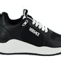 Baskets élégantes en cuir monochrome Versace