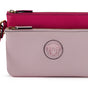 Pochette élégante en cuir rose Versace