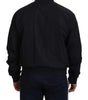 Dolce & Gabbana Black Nylon Logo Bomber Zipper Jacket