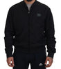 Dolce & Gabbana Black Nylon Logo Bomber Zipper Jacket
