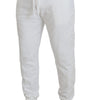 Dolce & Gabbana White Sport Logo Cotton Sweatpants Trousers Pants