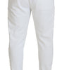 Dolce & Gabbana White Sport Logo Cotton Sweatpants Trousers Pants
