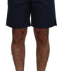 Dolce & Gabbana Blue Chinos Cotton Stretch Casual Shorts