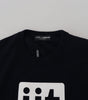 Dolce & Gabbana Blue Cashmere iit Print Pullover Sweater