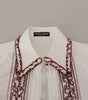 Polo élégant en coton blanc Dolce & Gabbana