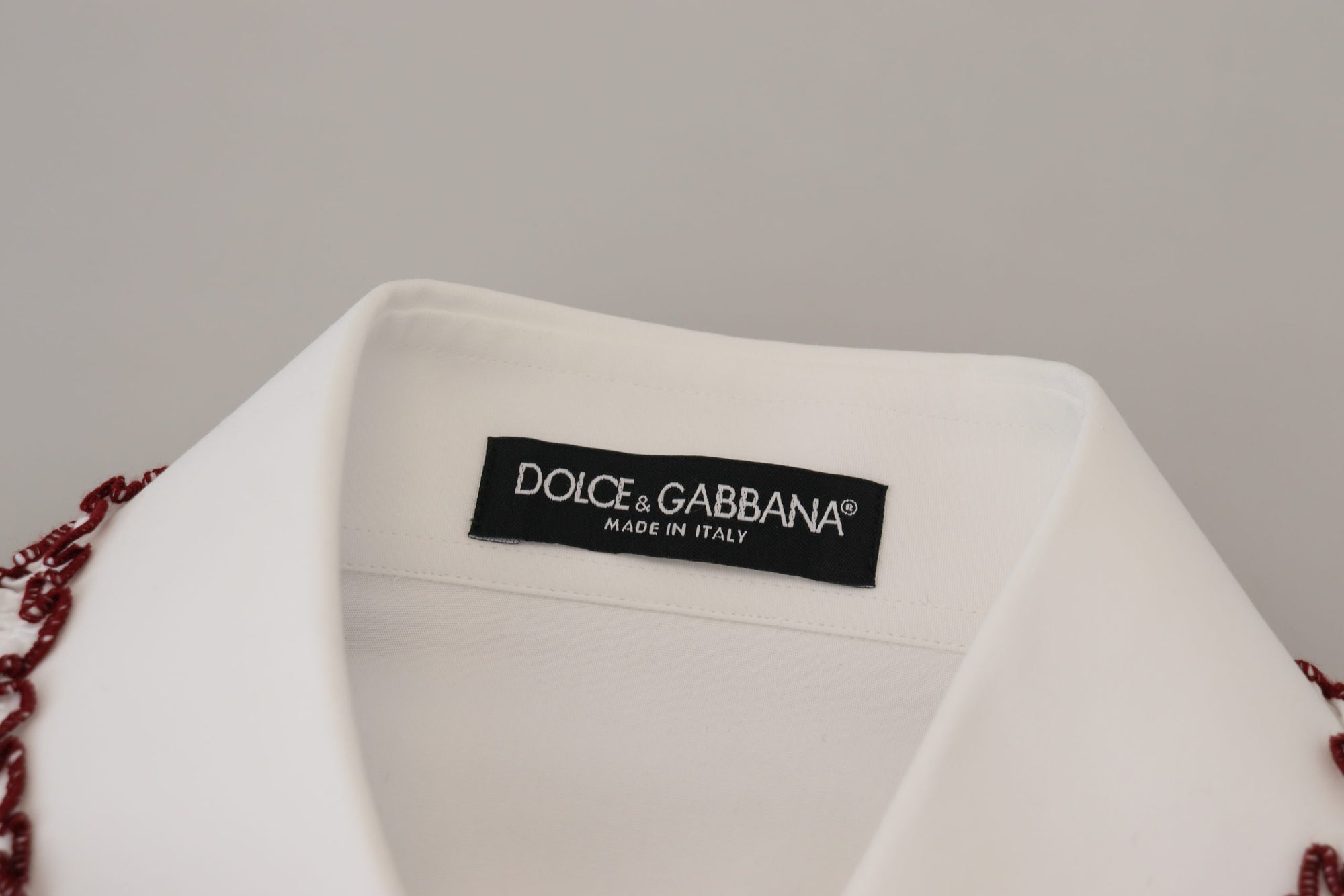 Polo élégant en coton blanc Dolce & Gabbana