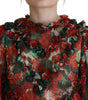Dolce & Gabbana Multicolor Geranium A-line Knee Length Dress