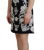 Dolce & Gabbana Black Lace Trim Half Sleeves A-line Dress