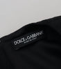 Dolce & Gabbana Black Lace Trim Half Sleeves A-line Dress