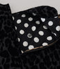 Dolce & Gabbana Black Leopard Shift Mini Polyester Dress