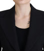 Dolce & Gabbana Black Single Breasted Fit Blazer Wool Jacket