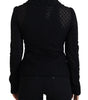 Dolce & Gabbana Black Wool Knitted Button Down Collar Jacket