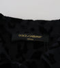 Dolce & Gabbana Black Leopard Long Sleeve Denim Cotton Jacket