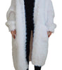 Dolce & Gabbana White Long Sleeves Fringes Cardigan Jacket
