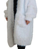 Dolce & Gabbana White Long Sleeves Fringes Cardigan Jacket