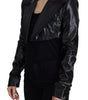 Dolce & Gabbana Black Long Sleeves Crop Blazer Cotton Jacket