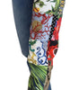 Dolce &amp; Gabbana Patchwork Jacquard Blue Denim Luxury Jeans