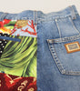 Dolce &amp; Gabbana Patchwork Jacquard Blue Denim Luxury Jeans