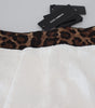 Dolce &amp; Gabbana Elegant Leopard Print Pants for Sophisticated Style