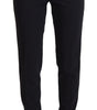 Dolce &amp; Gabbana Elegant Black Wool-Silk Pants