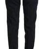 Dolce &amp; Gabbana Elegant Black Wool-Silk Pants