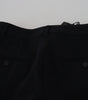 Dolce &amp; Gabbana Elegant Black Wool-Silk Pants