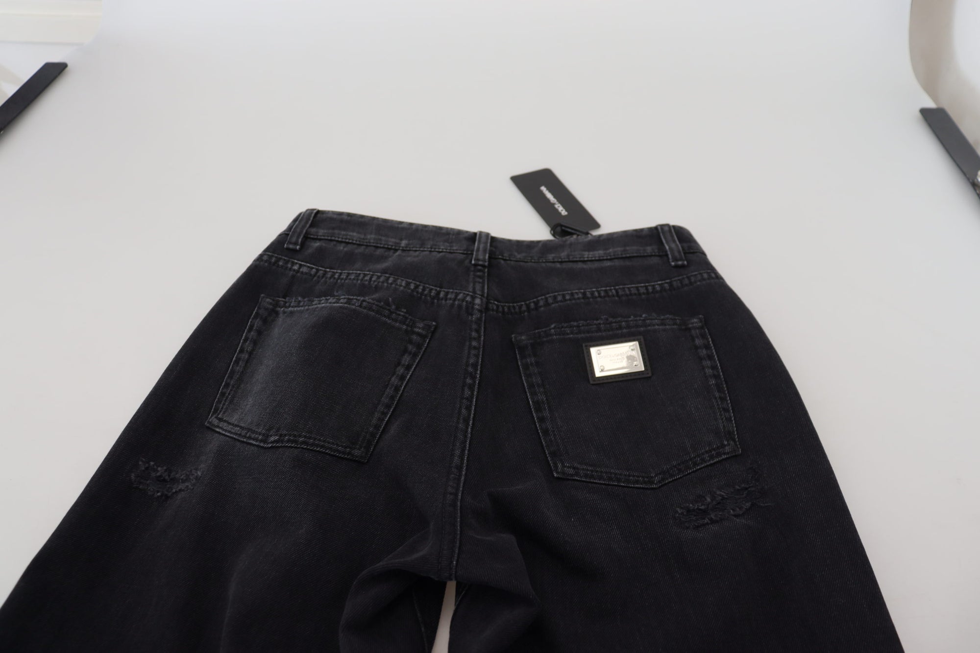 Dolce &amp; Gabbana Chic Black Denim Pants - Elevate Your Wardrobe