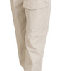 Dolce &amp; Gabbana Chic Beige Cotton Trousers for Elegant Comfort