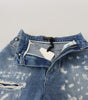 Dolce &amp; Gabbana Chic Tattered Denim Pants - Indigo Essence