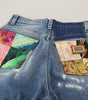 Dolce &amp; Gabbana Chic Tattered Denim Pants - Indigo Essence