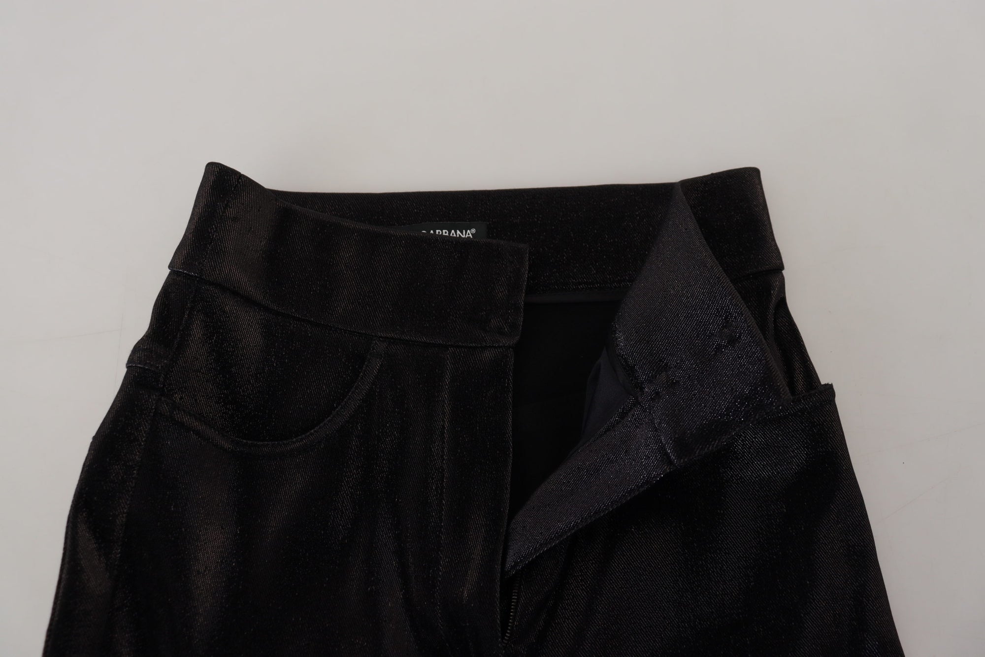 Dolce &amp; Gabbana Elegant Black Denim Pants - Tailored Fit