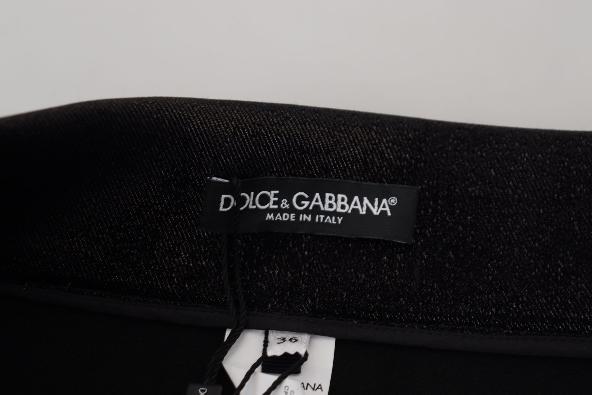 Dolce &amp; Gabbana Elegant Black Denim Pants - Tailored Fit