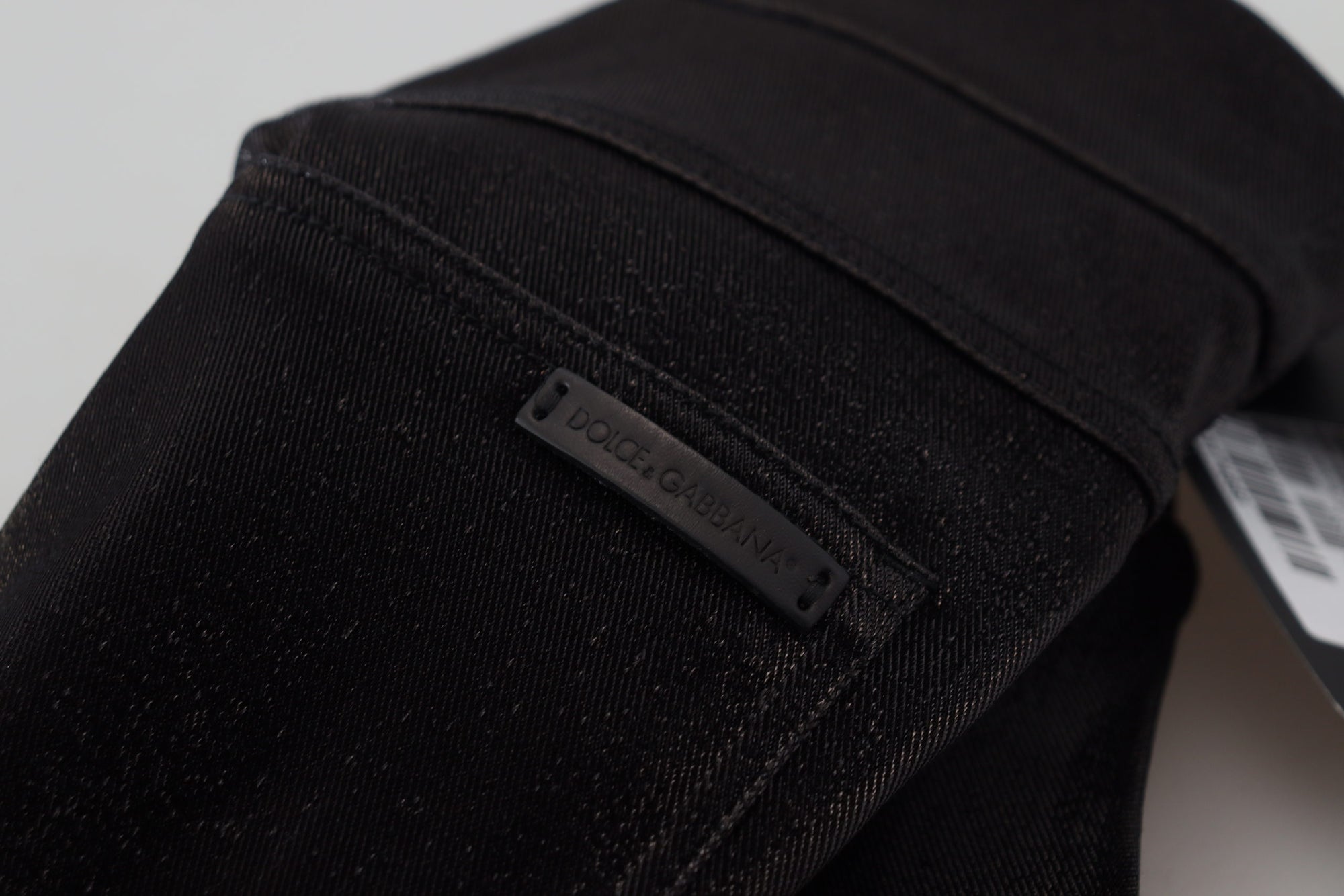 Dolce &amp; Gabbana Elegant Black Denim Pants - Tailored Fit