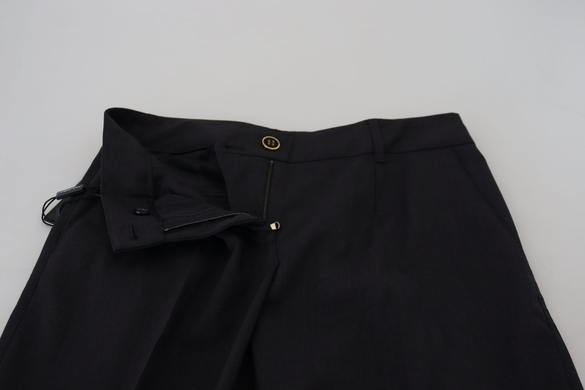 Dolce &amp; Gabbana Chic Gray Wool Blend Pants for Elevated Style