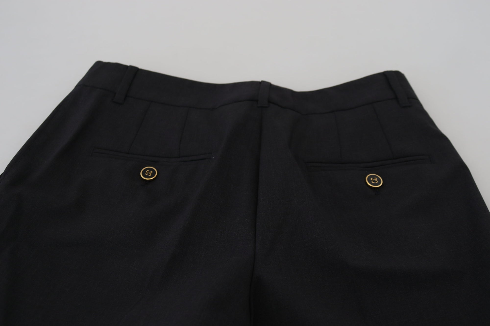 Dolce &amp; Gabbana Chic Gray Wool Blend Pants for Elevated Style