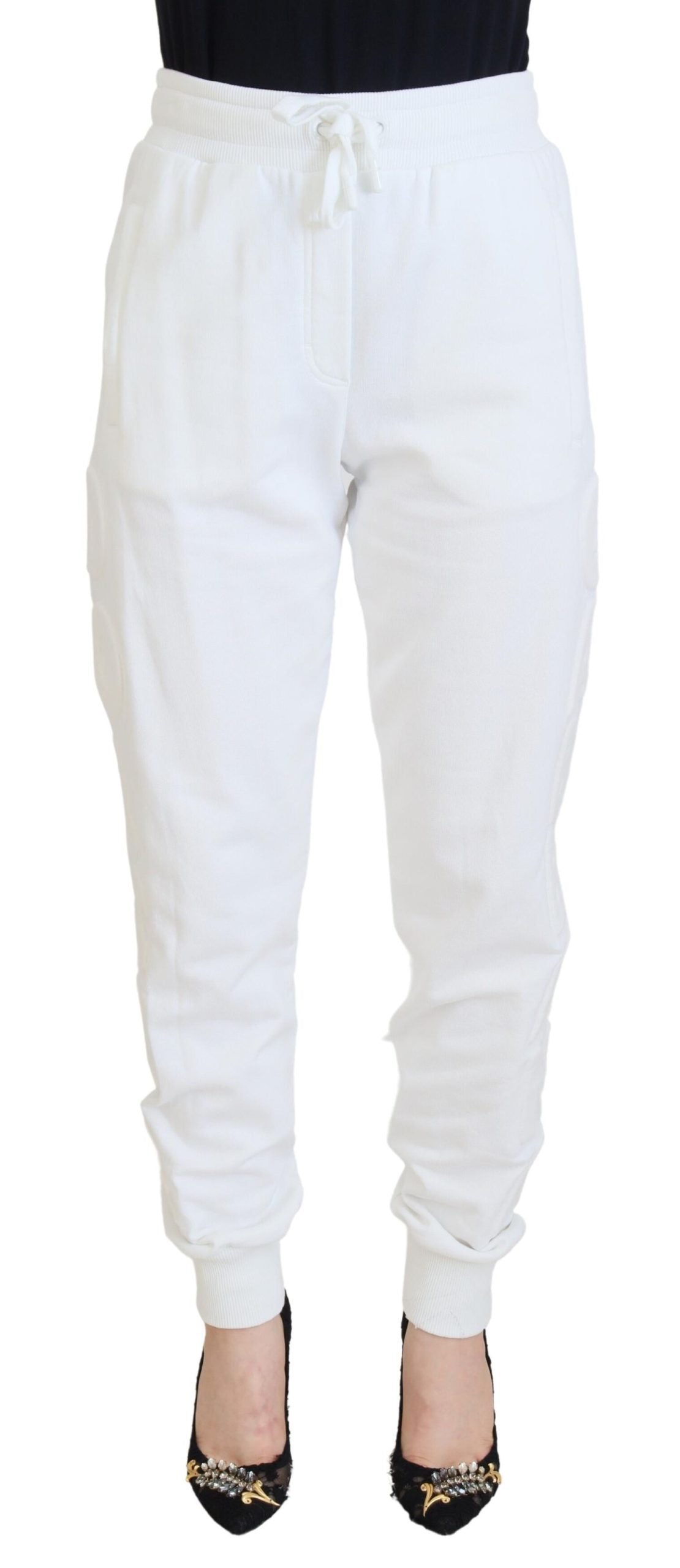 Dolce &amp; Gabbana Elegant White Cotton Trousers