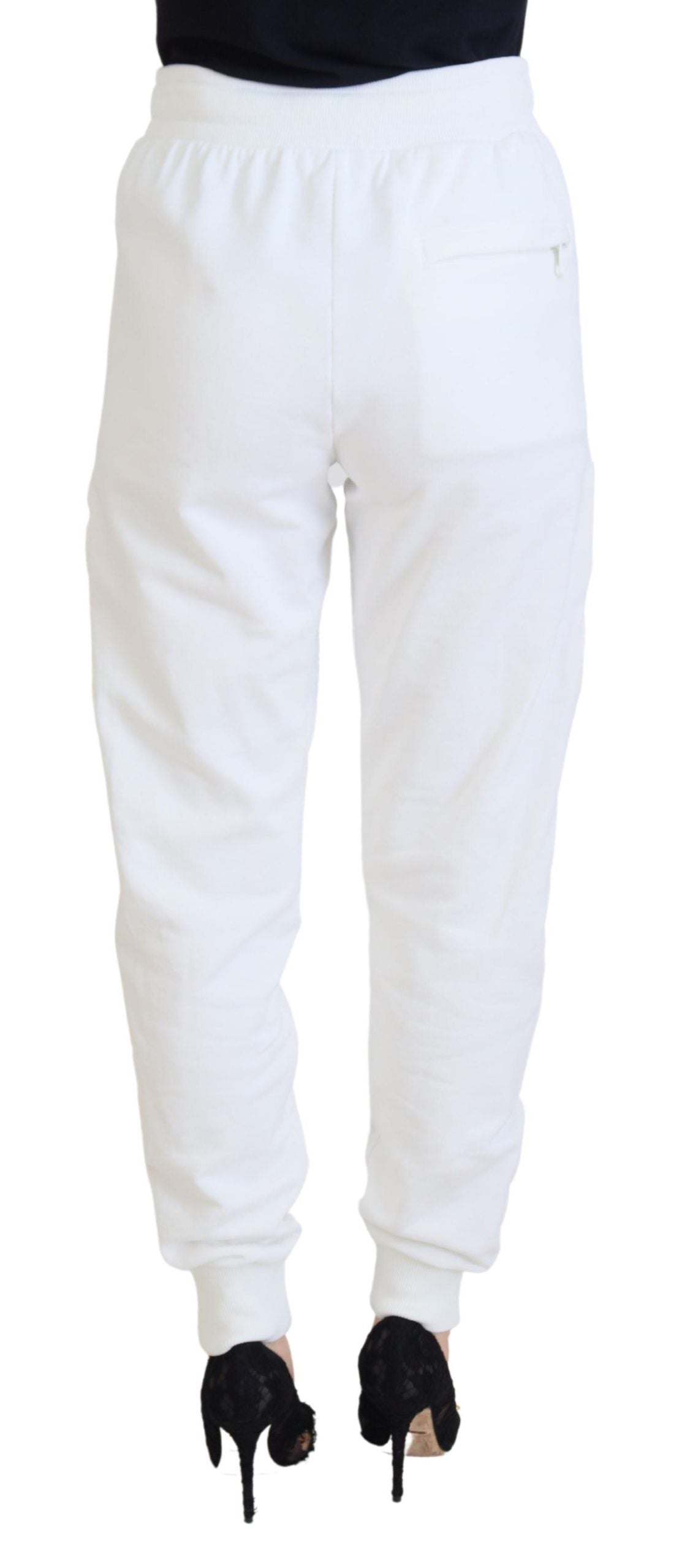 Dolce &amp; Gabbana Elegant White Cotton Trousers