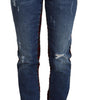Dolce &amp; Gabbana Elevated Elegance Checkered Back Denim Pants