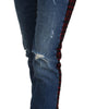 Dolce &amp; Gabbana Elevated Elegance Checkered Back Denim Pants