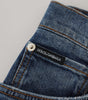 Dolce &amp; Gabbana Elevated Elegance Checkered Back Denim Pants