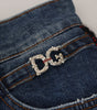 Dolce &amp; Gabbana Elevated Elegance Checkered Back Denim Pants