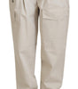Dolce &amp; Gabbana Elegant Beige Cotton Trousers