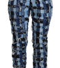 Dolce &amp; Gabbana Multicolor Patchwork High-Waist Skinny Jeans