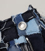 Dolce &amp; Gabbana Multicolor Patchwork High-Waist Skinny Jeans