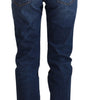 Dolce &amp; Gabbana Elegant Floral Lace Front Denim