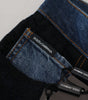 Dolce &amp; Gabbana Elegant Floral Lace Front Denim