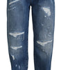 Dolce &amp; Gabbana Elegant Tattered Denim Jeans